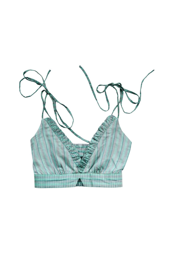 Rakitha Ruffled cotton bra top