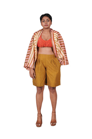 Ginger Cotton Handloom Shorts