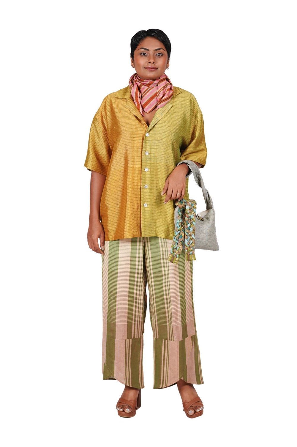 Sovanna Boxy Jacquard Shirt