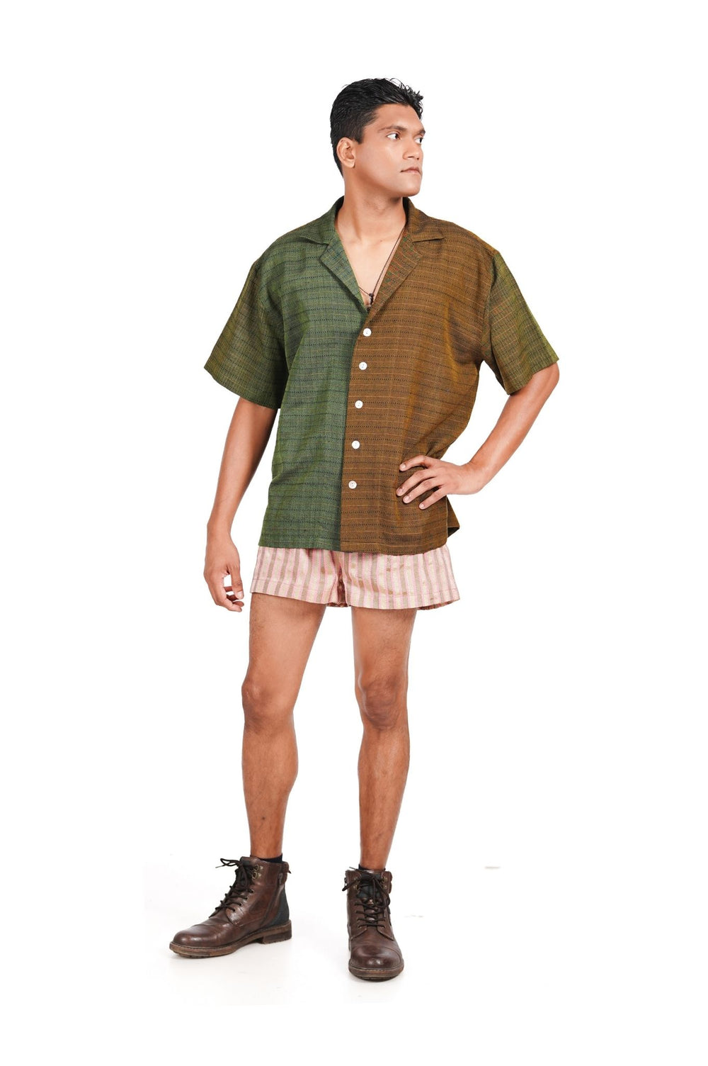 Nīla Boxy Jacquard Shirt