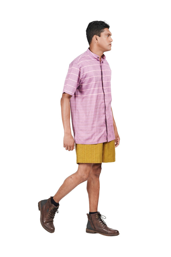 Pink Striped Cotton Shirt