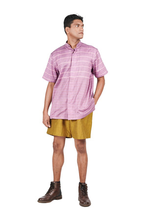 Pink Striped Cotton Shirt