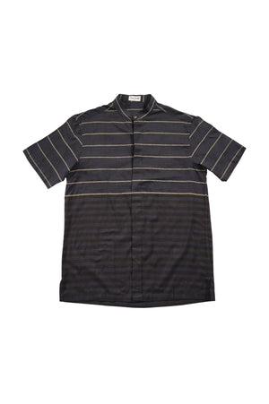 Black Striped Cotton Shirt